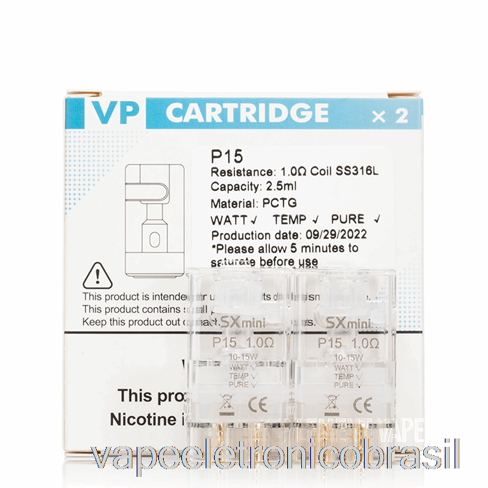 Vape Eletrônico Yihi Vp Pods De Substituição 1.0ohm P15 Pods